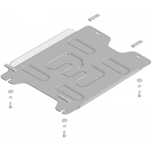 Защита КПП MOTODOR для Changan Hunter Plus 2022-, Алюминий 4 мм - Арт. 347203