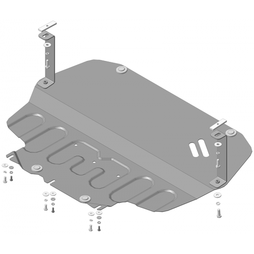 Защита Картера двигателя, КПП MOTODOR для Skoda Superb 2008-2015, Сталь 2 мм - Арт. 72302