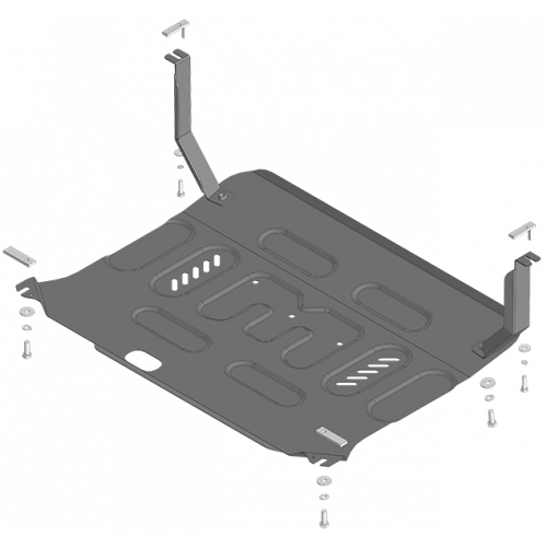 Защита Картера двигателя, КПП MOTODOR для Livan S6 Pro 2023-, Сталь 2 мм - Арт. 74702