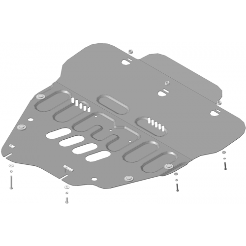 Защита Картера двигателя, КПП MOTODOR для Alfa Romeo 159 2005-2011, Сталь 2 мм - Арт. 75901