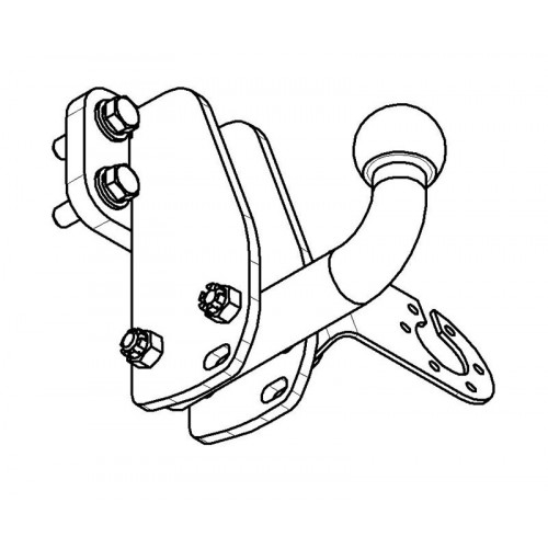 Фаркоп Avtos на NISSAN Patrol 1998-2010 Арт.NS 20